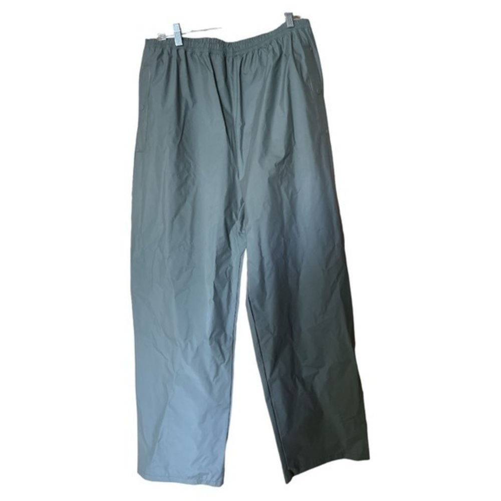 Columbia Men’s PVC Rain Pants Hiking Fishing Outdoor
Snap Cuffs Gray Size XL